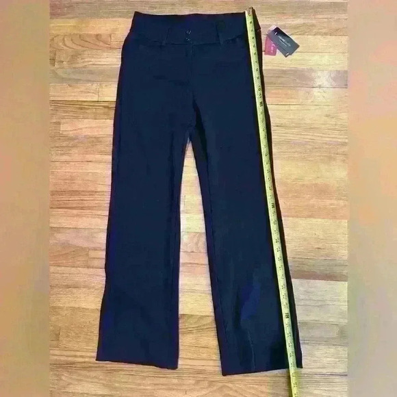 NWT Black Knit Wide Leg Pants Curvy Fit - Picture 4 of 8